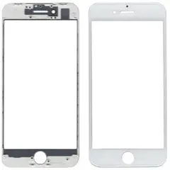 MR3_105017 Скло корпусу для iphone 8, iphone se (2020) з oca-плівкою та рамкою білий оригінал 