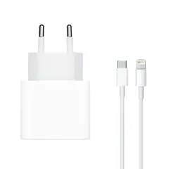 MR3_106835 Мережевий зарядний пристрій apple 20w type-c, кабель pd type-c to lightning, білий 