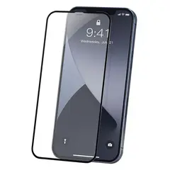 MR3_107268 Скло iphone 12, 12 pro (0.3mm, 4d arc, чорний) люкс 