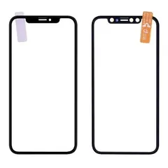 MR3_109769 Скло корпусу для iphone xr з оса-плівкоют та рамкою black оригінал 