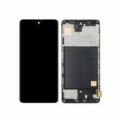 MR3_115355 Дисплей samsung sm-a515 galaxy a51 (2020), з сенсором, та рамкою black oled (small glass) 