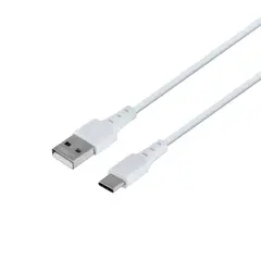 MR3_118024 Кабель usb type-c remax zeron series elastic rc-179a, 2.4a 1m білий 