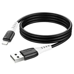 MR3_118304 Кабель usb hoco x82 silicone lightning 2.4a 1m black 