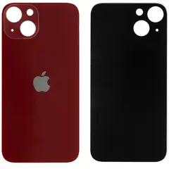 MR3_120035 Задня кришка (скло) iphone 13 red (big hole), сервісний оригінал 