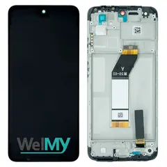 MR3_194334 Дисплей redmi 10 (2022), redmi note 11 4g, з сенсором, та рамкою carbon gray (welmy) 