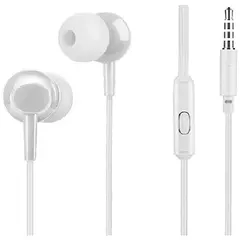 MR3_106031 Навушники hoco m19 drumbeat universal mini-jack білий (з мікрофоном) HOCO