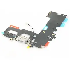 MR3_106120 Шлейф телефона для iphone 7 з роз’ємом заряджання та аудіо роз’ємом білий, op PRC