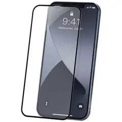 MR3_107268 Захисне скло для iphone 12, 12 pro (0.3 mm, 4d arc, чорний) люкс PRC