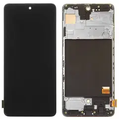 MR3_114691 Дисплей телефона для samsung sm-a515 galaxy a51 (2020), з сенсором, та рамкою чорний oled a+ (big size) PRC