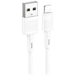 MR3_118306 Кабель usb hoco x83 victory lightning 2.4a 1 m білий HOCO