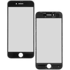 MR3_104968 Скло корпусу для iphone 6s з oca-плівкою та рамкою black оригінал 