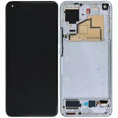 MR3_109892 Дисплей xiaomi mi 11, з сенсором, та рамкою cloud білий сервісний оригінал 