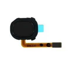 MR3_110286 Шлейф samsung a205, a305, a405 galaxy a20, a30, a40 (2019) зі сканером відбитку пальця black, знятий оригінал 