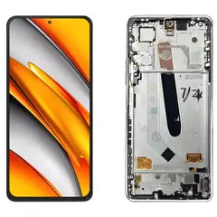 MR3_111080 Дисплей poco f3, mi 11x, mi 11i (2021), redmi k40, з сенсором, та рамкою arctic білий сервісний оригінал 