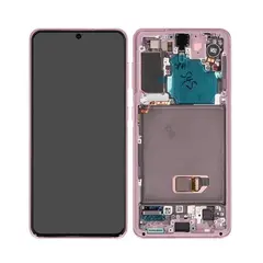 MR3_115198 Дисплей samsung sm-g991 galaxy s21, з сенсором, та рамкою phantom фіолетовий сервісний оригінал 