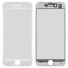 MR3_117762 Скло корпусу для iphone 8, iphone se (2020) з oca-плівкою та рамкою білий оригінал (prc) 