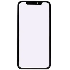 MR3_117763 Скло корпусу для iphone x, iphone xs з оса-плівкою black оригінал (prc) 