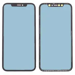 MR3_117764 Скло корпусу для iphone xr з оса-плівкоют та рамкою black оригінал (prc) 