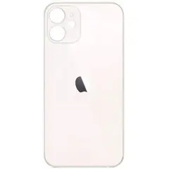 MR3_120014 Задня кришка (скло) iphone 12 mini білий (big hole), сервісний оригінал 