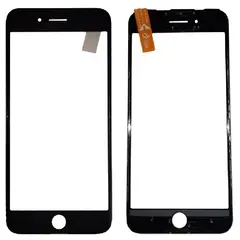 MR3_105016 Скло корпусу для iphone 7 plus з oca-плівкою та рамкою black оригінал 
