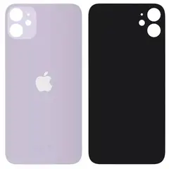 MR3_106644 Задня кришка (скло) iphone 11 пурпуровий (big hole) 
