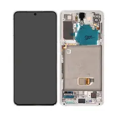 MR3_107114 Дисплей samsung sm-g991 galaxy s21, з сенсором, та рамкою phantom білий сервісний оригінал 
