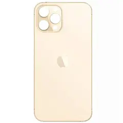 MR3_108180 Задня кришка (скло) iphone 12 pro max gold (big hole) 
