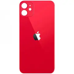 MR3_108203 Задня кришка (скло) iphone 12 red (big hole) 