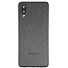 MR3_114376 Задня кришка samsung a022 galaxy a02 (2020) black (зі склом камери) 