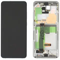 MR3_115200 Дисплей samsung sm-g988f galaxy s20 ultra, з сенсором, та рамкою білий сервісний оригінал 