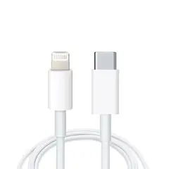 MR3_115590 Кабель pd type-c to lightning apple iphone 11, iphone 12, 1m білий (foxconn) 