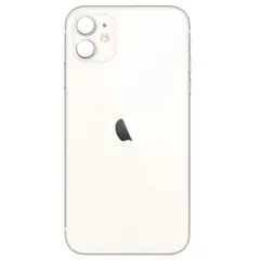 MR3_120005 Задня кришка (скло) iphone 11 білий (big hole), сервісний оригінал 