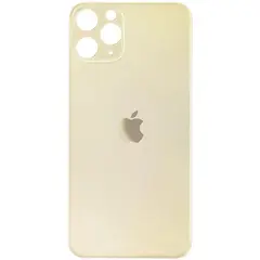 MR3_120028 Задня кришка (скло) iphone 11 pro gold (big hole), сервісний оригінал 