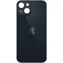 MR3_120384 Задня кришка (скло) iphone 14 plus midnight (big hole), сервісний оригінал 