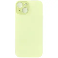 MR3_120682 Задня кришка (скло) iphone 15 plus yellow (big hole), сервісний оригінал 
