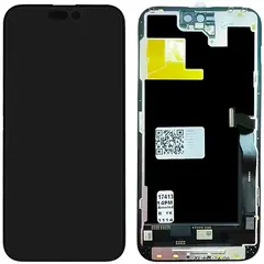 MR3_122700 Дисплей iphone 14 pro max, з сенсором, та рамкою black (yk soft oled), (під заміну ic) 