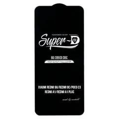 MR3_123813 Скло redmi 9a, redmi 9c, poco c3, redmi a1, redmi a1 plus (mietubl super-d, black) без упаковки 