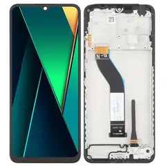 MR3_124335 Дисплей redmi 14c, poco c75, з сенсором, та рамкою black original prc 
