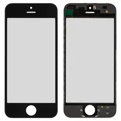 MR3_90476 Скло корпусу для iphone 5 з oca-плівкою та рамкою black 