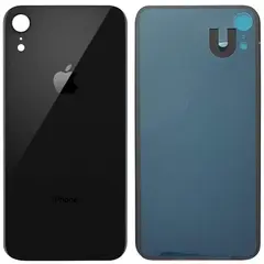 MR3_107457 Задня кришка (скло) iphone xr чорний (big hole) PRC