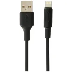 MR3_115077 Кабель usb hoco x25 soarer lightning 2a 1 m чорний HOCO