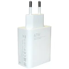 MR3_116309 Мережевий зарядний пристрій xiaomi 67w quick charge 3.0 білий (mdy-12-ez) PRC