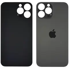 MR3_116573 Задня кришка (скло) для iphone 13 pro max graphite (big hole) PRC