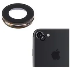MR3_90453 Скло камери для iphone 7, iphone 8, iphone se (2020), iphone se (2022), з рамкою чорний PRC