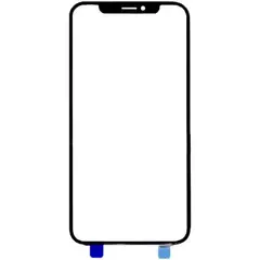 MR3_109338 Скло корпусу для iphone x, iphone xs з оса-плівкою black оригінал 