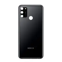 MR3_109972 Задня кришка honor 9a black (зі склом камери) 