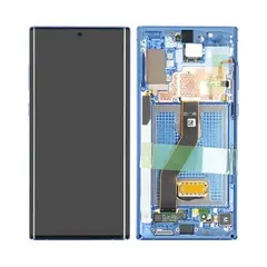 MR3_115212 Дисплей samsung sm-n975 galaxy note 10 plus 4g, з сенсором, та рамкою aura blue сервісний оригінал 