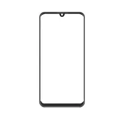 MR3_115374 Скло корпусу для zte blade v10 vita з оса-плівкою, black 