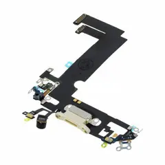 MR3_117631 Шлейф iphone 12 mini з роз'ємом зарядки, аудіо та мікрофоном білий оригінал (prc) 