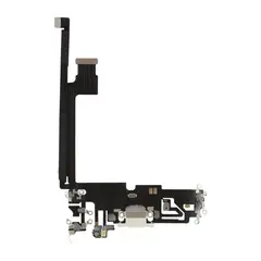 MR3_117636 Шлейф iphone 12 pro max з роз'ємом зарядки та мікрофоном silver оригінал (prc) 
